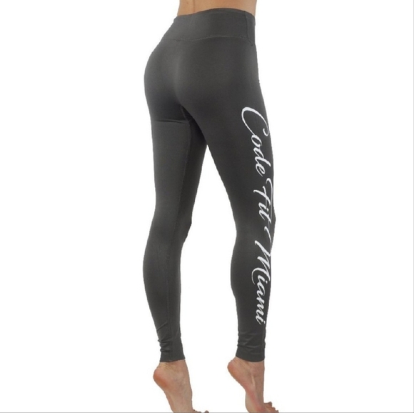 Code Fit Pants - LAST CHANCE!!  3 For $15 Dark Gray Dry Fit Compression Leggings, Size Medium